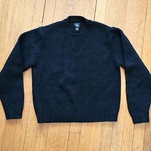 EUC: Calvin Klein Heavy Black Sweater